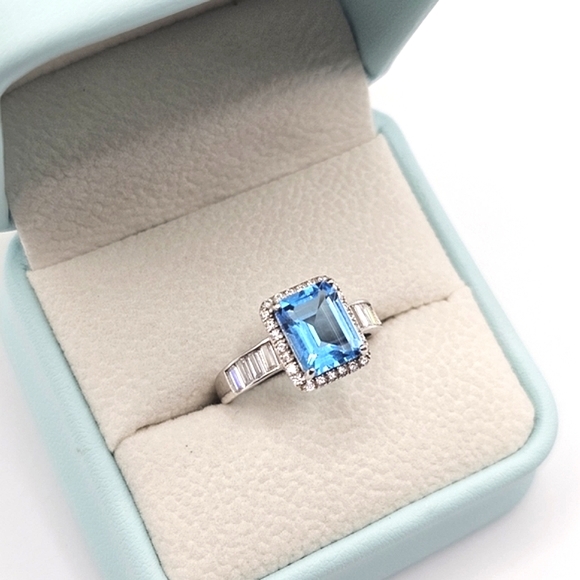 Blue Topaz Ring - Picture 3 of 5